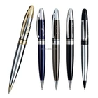 JX-BL87 Stationery Pen factory Classic Branding logo fat twisty chrome ball pen metal