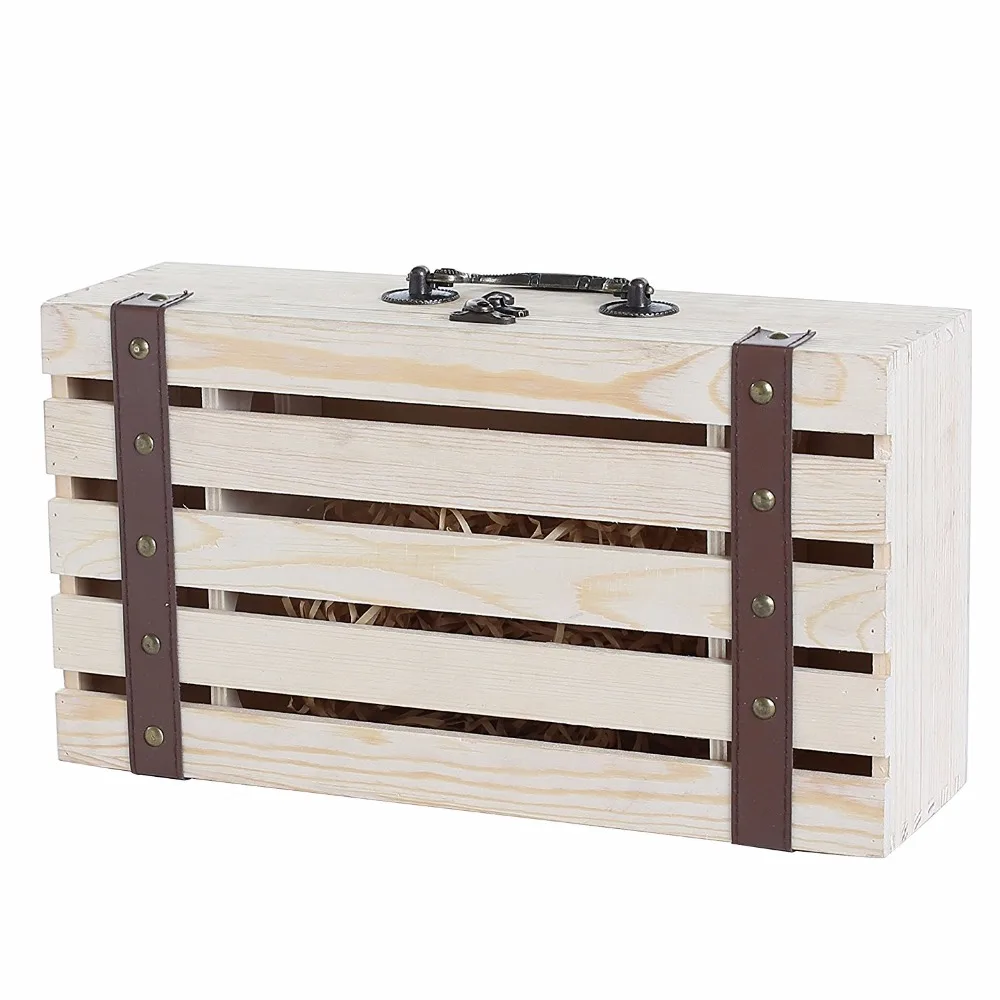 packaging & printing  box  wooden wine gift box hinged box for