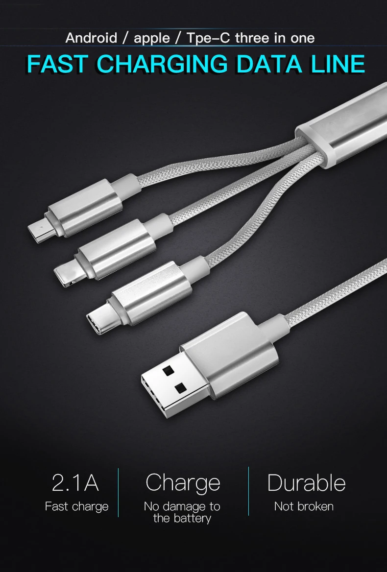 HOT seller magnetic micro usb cable wire metal charging magnet Cable - ANKUX.COM
