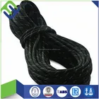 Black PP diamond Braided Rope Reflective Camping and Hiking Rope 6mm