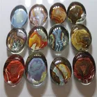Polished Agate Stones Series Custom Fridge Magnet Decorative Glass Refrigerator Magnets