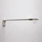 magnetic base poster sign holder display stand with hooks for supermarket shelf