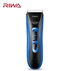 Titanium ceramic blade hair clipper men professional rechargeable electric trimmer