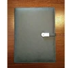 New design A5 pu leather official loose leaf notebook with USB and powerbank