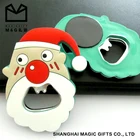 Customized 2D / 3D Soft Pvc christmas magnet fridge for decoration