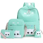 Polyester Bag Polyester 2020 Fancy Design Hot Sale Novelty Custom Box Polyester School Bag Set For Hiking