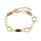 74654 xuping artificial fashion ancient charm luxury copper women bangle bracelet