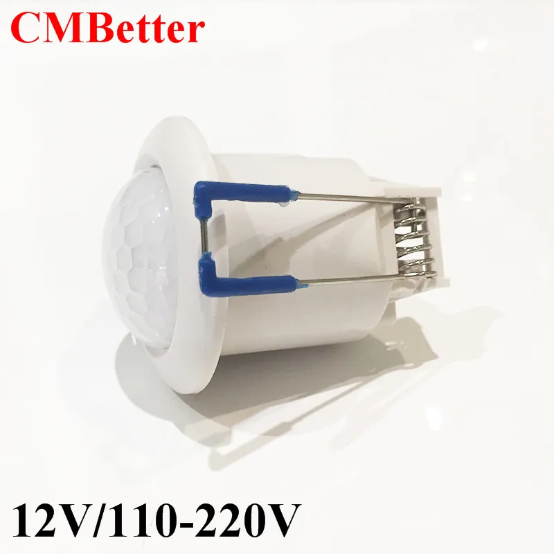 High Sensitivity PIR Motion Sensor light Switch AC220V DC12V Infrared Detector LED lamp Bulb Automatic Smart Switch ON  OFF (4)