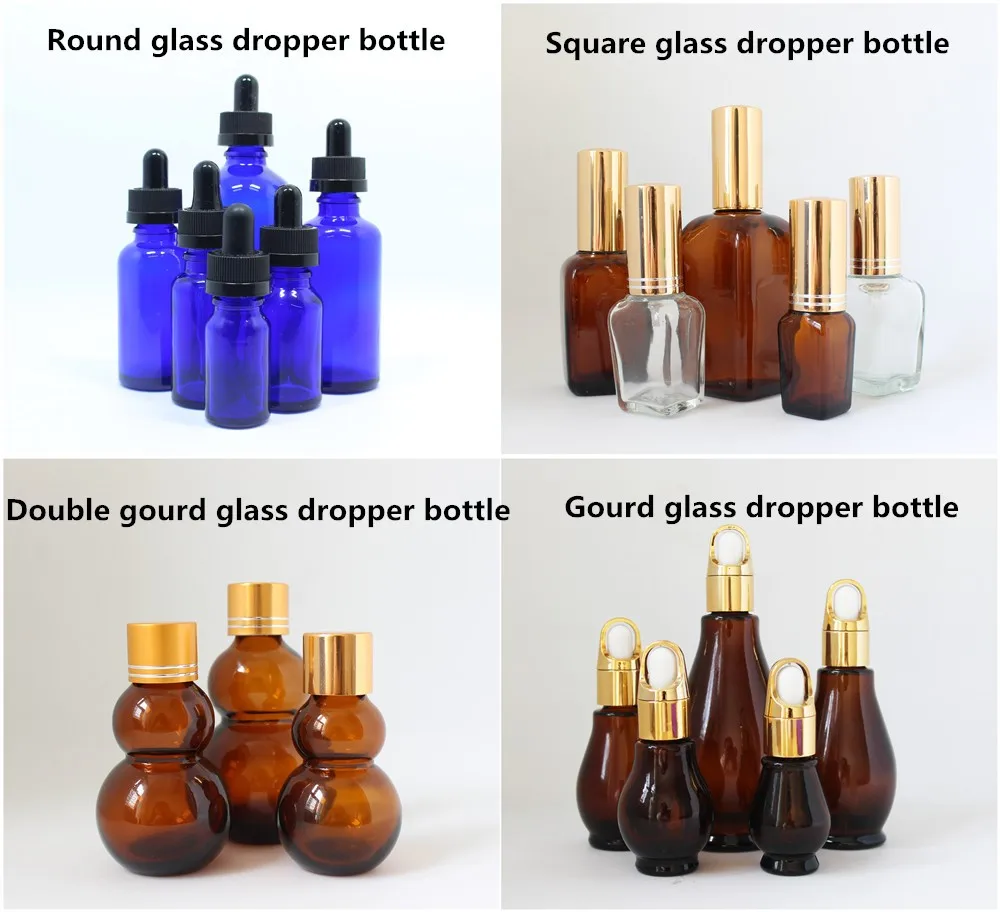 essential oil 15 ml amber glass dropper bottle GR1075R