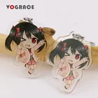 2019 New Custom Design Crystal Wholesale Photo Love Acrylic Keychain For Kids