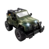 Off-Road Military Fighter Car Toy with Lights and Sound, Friction Powered, Can Open the 2 Doors
