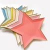 New Products Disposable Tableware Plate 8pcs 27cm Multicolor Gold Silver Pink Star Paper Dish Birthday Party Decorations