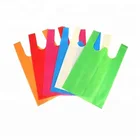 Low price non woven bag u cut 20gsm nonwoven vest bags biodegradable tnt supermarket t-shirt bag