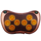 Shiatsu kneading heat Vibrating electric back neck shoulder massage pillow