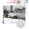 Carrara White Italian Small Kitchen Living room decoration Marble Stone Hexagonal Shaped Mosaic Tiles