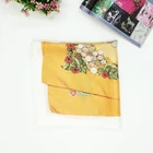 Square Size Digital Printing Pattern Indian Silk Scarf