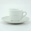 Healthy drinkware plain white latte cup and saucer for meeting