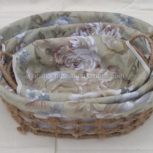 design cute handmade woven cheap small handicraft paper basket