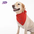 100%polyester Personalized Custom polyester Printed Pet Triangle Dog Bandana Pattern