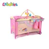 Cobabies Hot sale pink easy moving baby playpen with game entrance