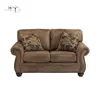 European Luxurious Love Seat Living Room Leather Fabric Elegant Classical Relaxing Couches Sofas