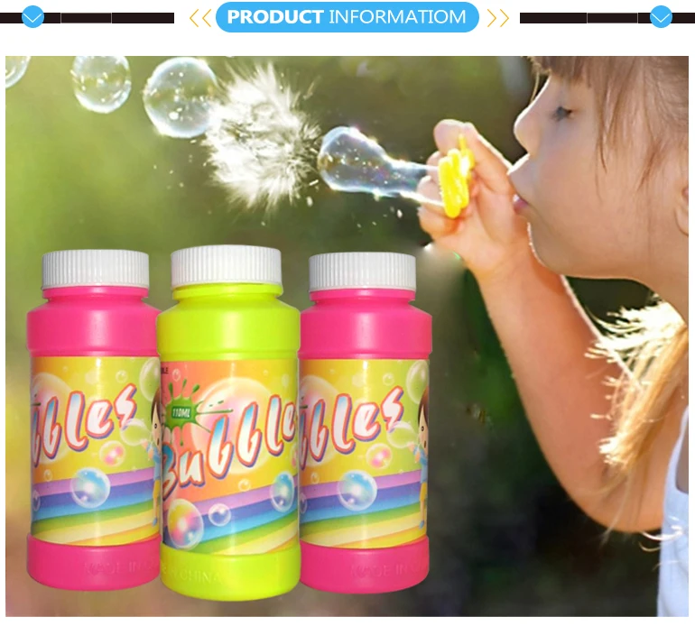 plastic bubbles water set soap bubble bottle for kids