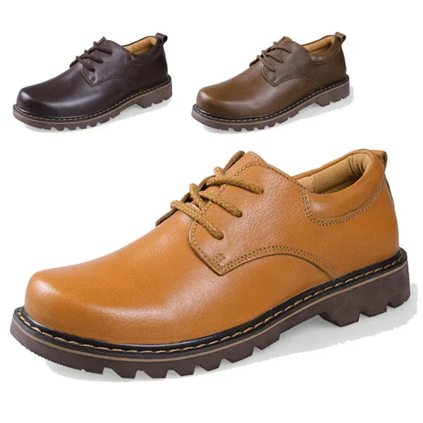 Handmade Genuine Leather Men Shoes Office Career Lace-Up Basic Flats Sapatos Masculinos Social Zapatos Hombre Chaussures Homme