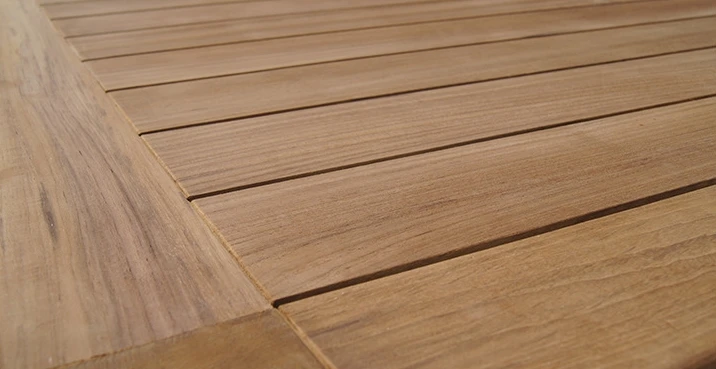 Hot sale outdoor furniture simple design Burmese teak dining set