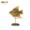 Indoor Golden Iron Fish Art Home Tabletop Decoration