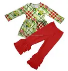 2016 Wholesale Fall Girl Clothes Set , Cute Santa Children Newborn Baby Christmas Outfits, Unique Baby Girl Names Images