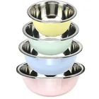 wholesale colorful large kitchen basin stainless steel salad bowl