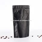 Matte Stand up Coffee Bags with Value, Plastic Zip Lock Coffee Bags,Black Mylar Coffee Bags