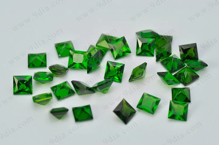 High Quality Natural Brazil 4.5*4.5 Octagon Loose Gemstone Chrome Diopside Natural