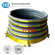 High manganese steel mantle and concave of crusher parts for GP500 cone crusher