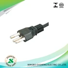 inmetro approved Brazil Plug power cord three pins