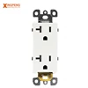 20a 115v decorate receptacle american standard grounding socket push in and side wired type