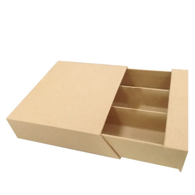 quality empty jewelry box gift packaging box paper brown kraft