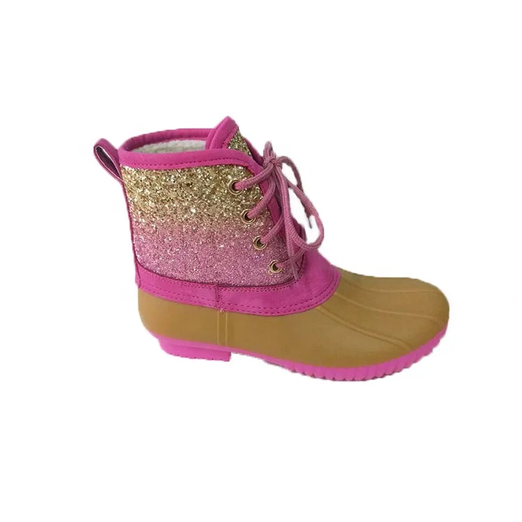 girls monogrammed duck boots
