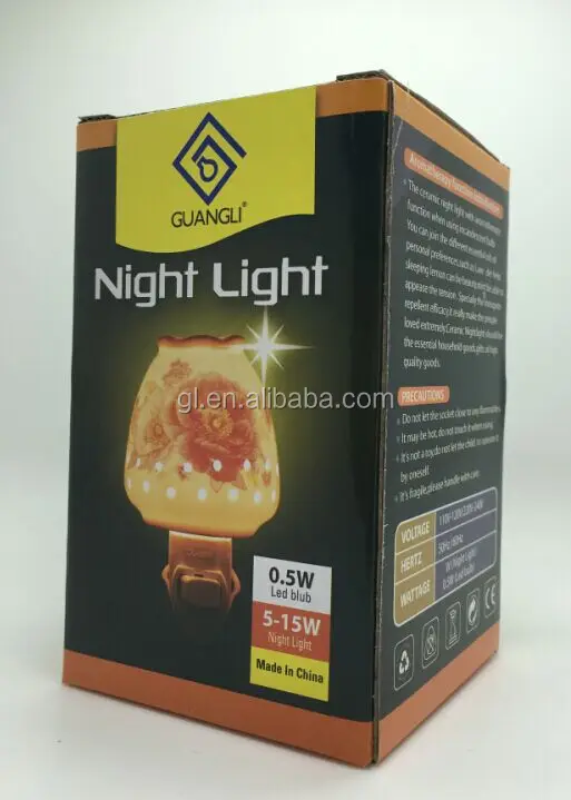 Brown leaves Salt lamp Aroma Essential Oil Iron Craftworks night light AC 110v 220v GL-TY05 ETL CE SAA CB BS