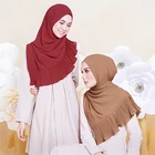 Fold chiffon scarf women's fashion scarf hijab large long sunscreen indian arab hijab
