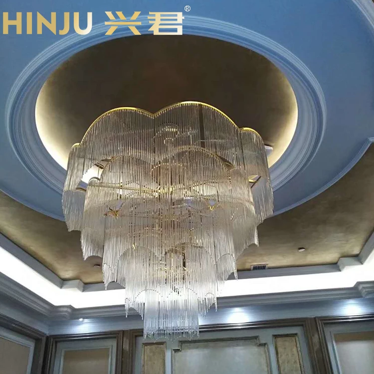 Large crystal hanging european chandelier ceiling lamp led light ceiling light