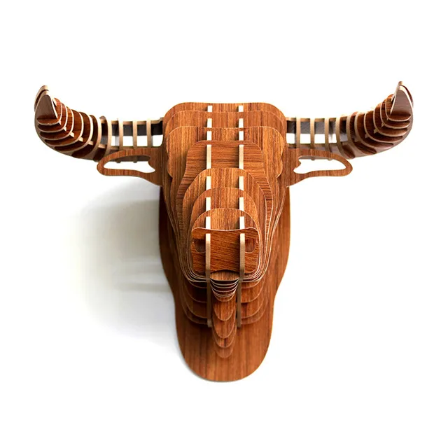 resin animal head wall decoration