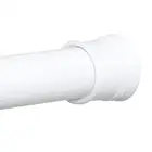 QJMAX Adjustable Tension Rail for Bathroom Wardrobe Kitchen Balcony Shower Curtain Rod