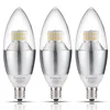 E12 E14 base 6 watt dimmable warm white 2700k LED chandelier bulb, led candelabra bulb,60W incandescent bulb equivalent