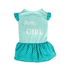 Wholesale High Quality Cotton Pet Dress Fashion Cute Summer Designer Dog Clothes