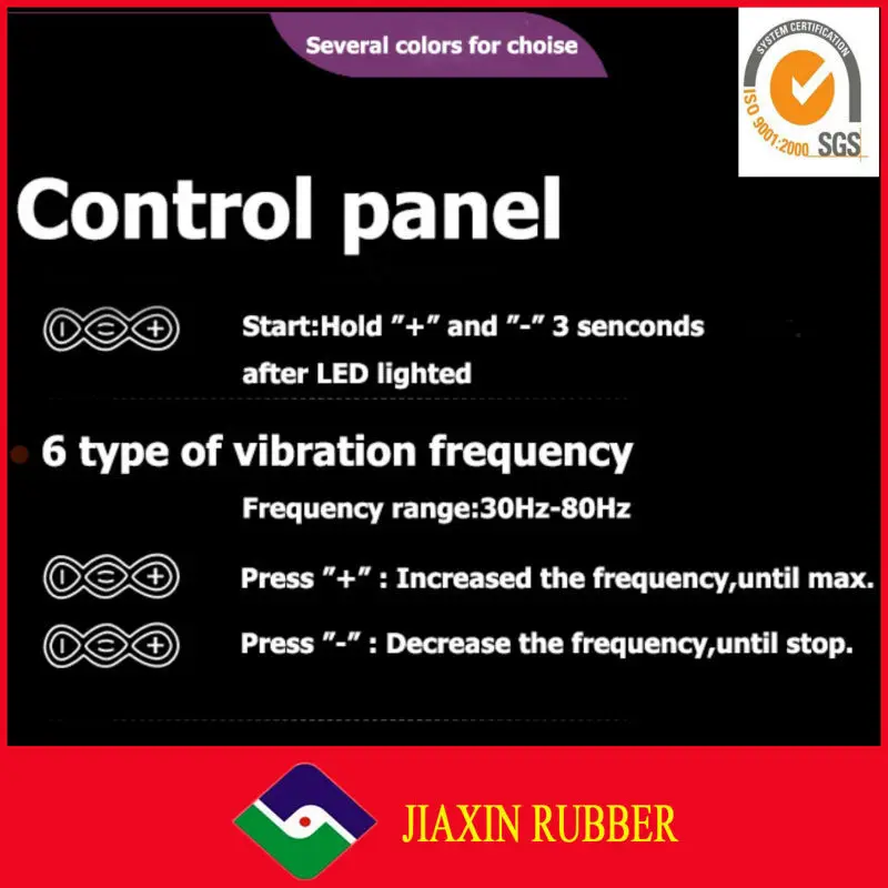 USB Silicone Vibrator Control panel