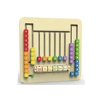 Wholesale kids wooden wall count multifunction children puzzle wall toys fashion baby wooden wall toys