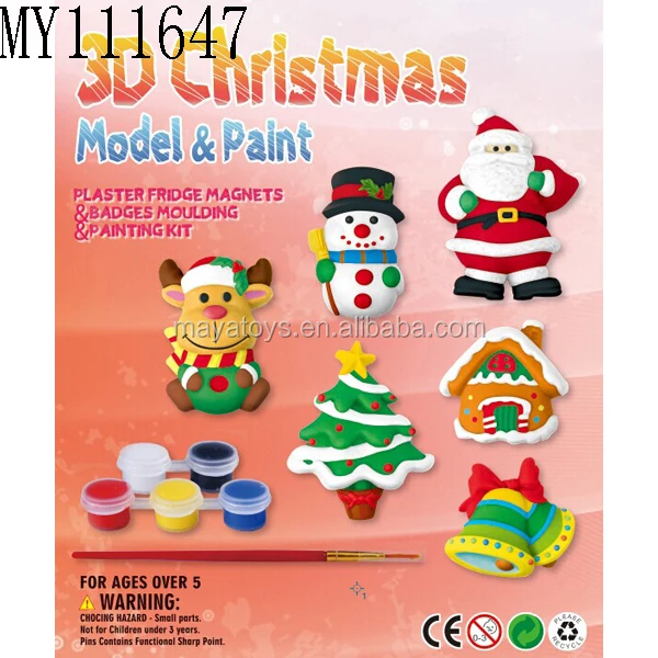 christmas gift kids diy ceramic painting toy coloured drawing