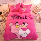 Hot sale Pink Panther bedding sets kids cotton bedding set wholesale price