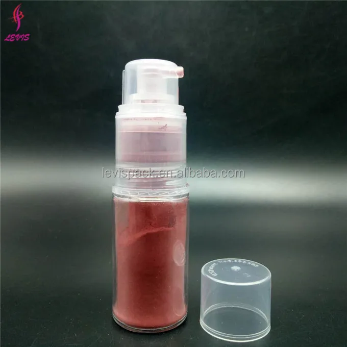 clear round shape 14ml mist mini powder spray bottle